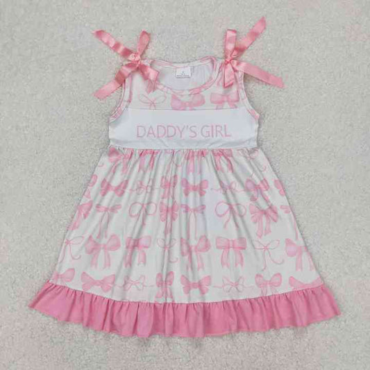 Length Summer One Piece Clothes- Girls' Short Sleeve Dress 