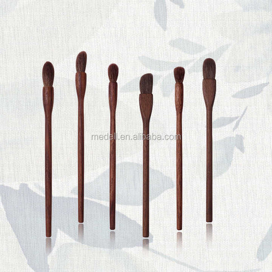 Makeup Brush Set مجموعة فرش مكياج ظلال العيون المصنوعة يدويًا