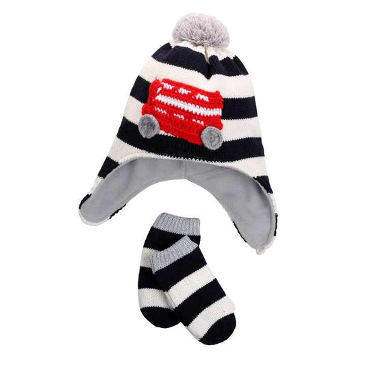 Children's winter hats with hood 