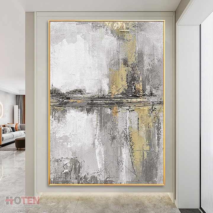 White marble wall art