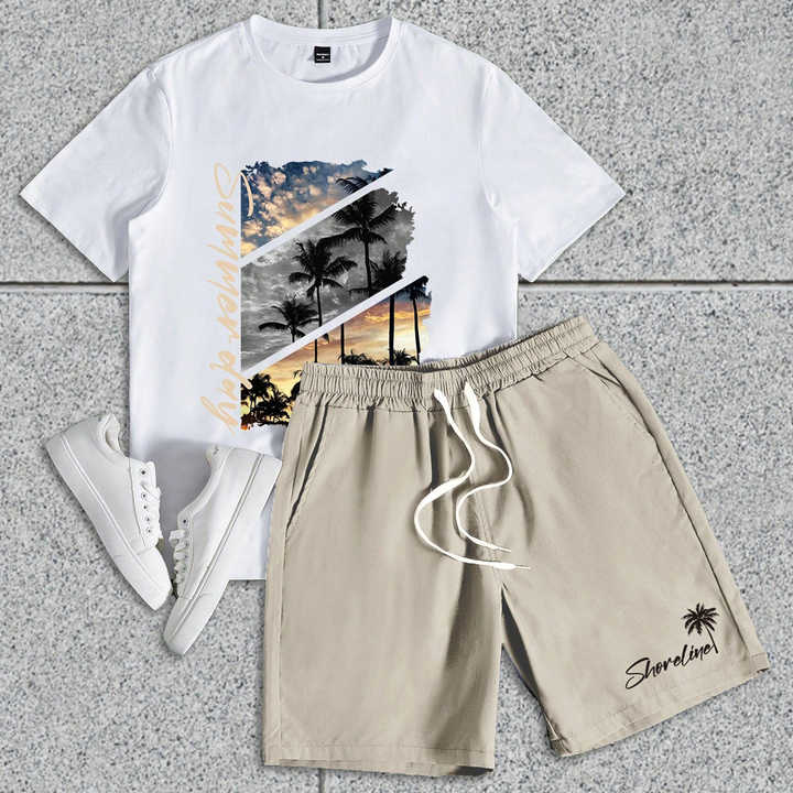 Men's short-sleeved suit