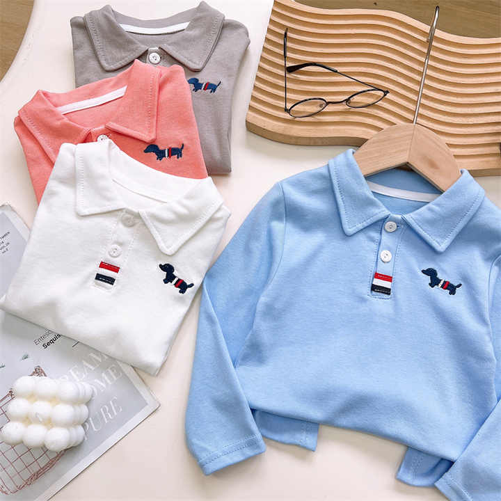 Pure cotton long sleeve children's t-shirt, 