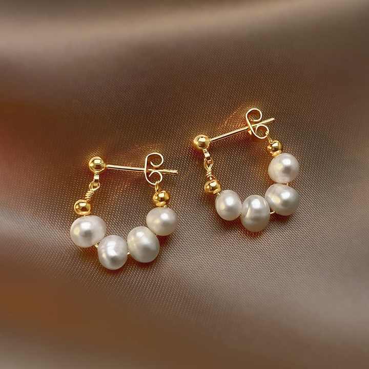 Freshwater Pearl Earrings -أقراط كورية