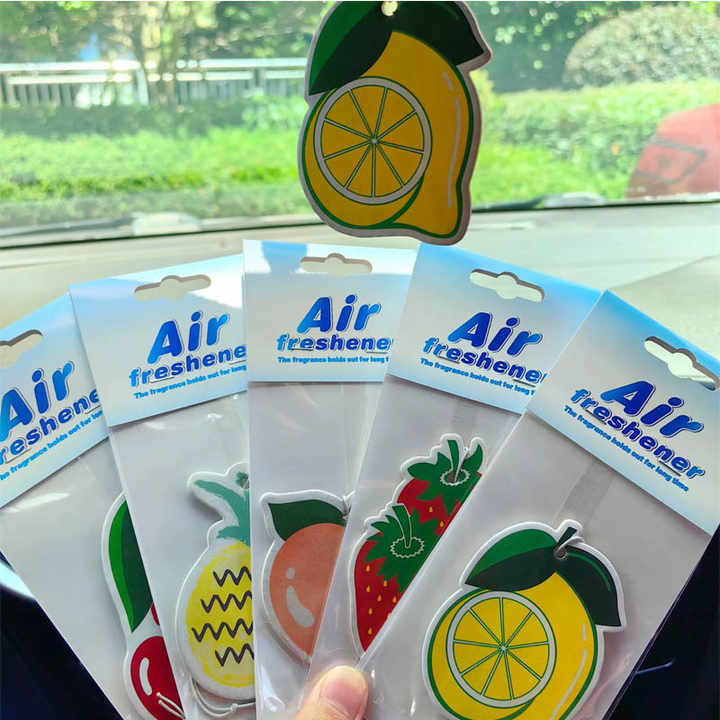 معطر هواء قوي يدوم طويلاً بتصميم مخصص . Long Lasting Powerful Air Freshener Custom Design Paper