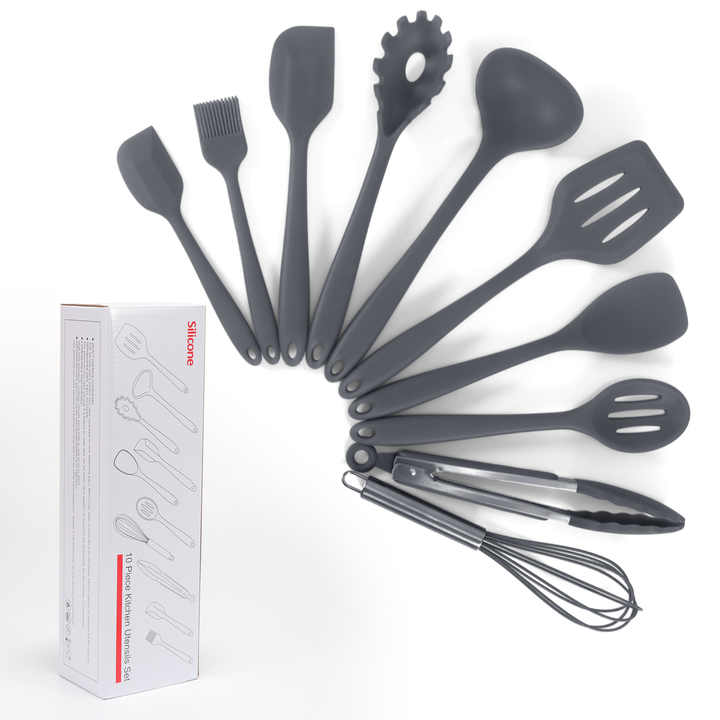 مجموعة أواني مطبخ من السيليكون -  Silicone Kitchen Utensil Set