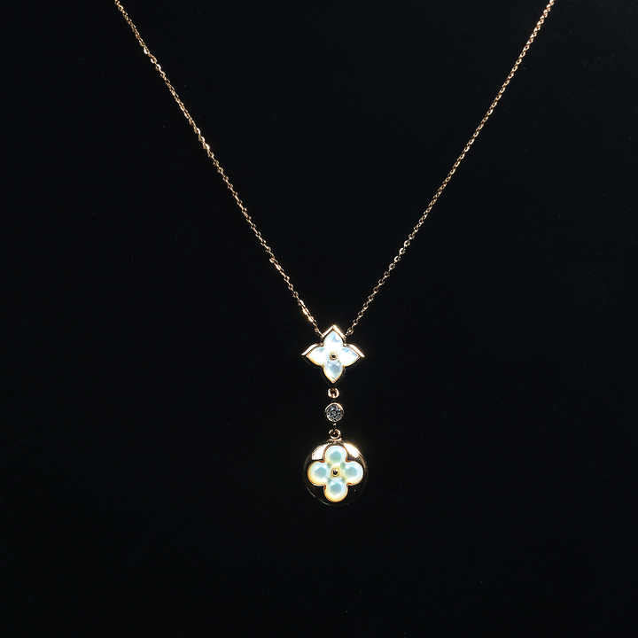 Caelis Luxury Jewelry Elegant Sterling Silver 18K Gold Plated Clover Shaped Fine Jewelry for Women 