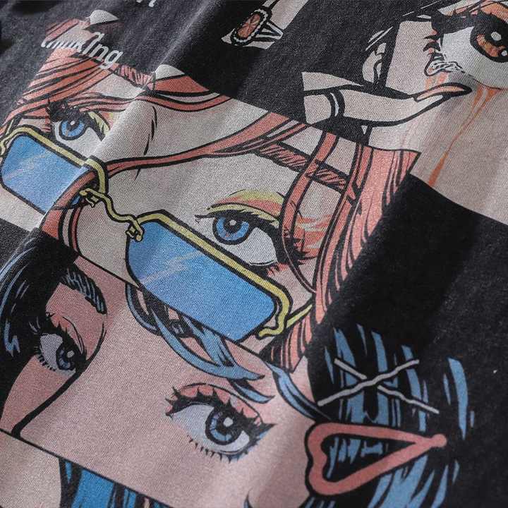 Oversized Grunge Ripped T-Shirt 