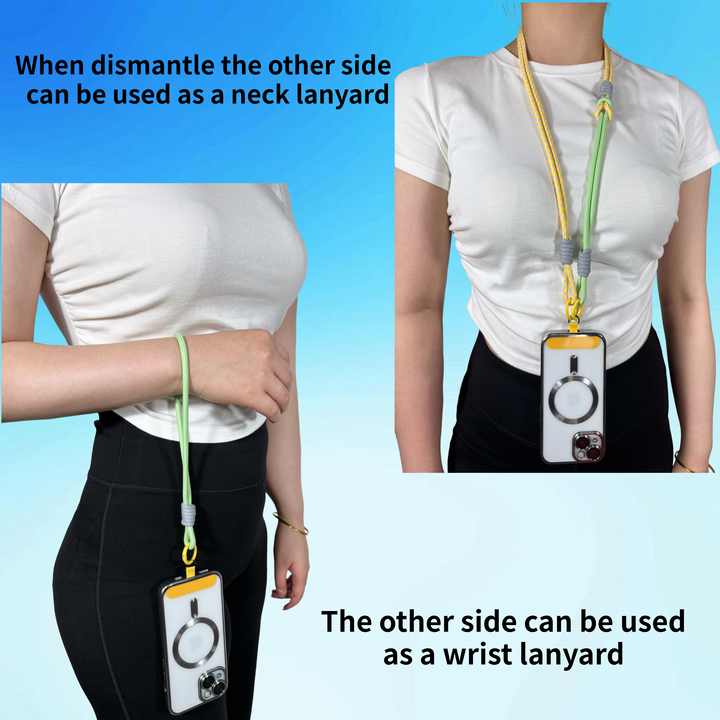 Wholesale Adjustable 5" Crossbody Lanyard for Cell Phone Colorful Neck Strap with Phone Clip 