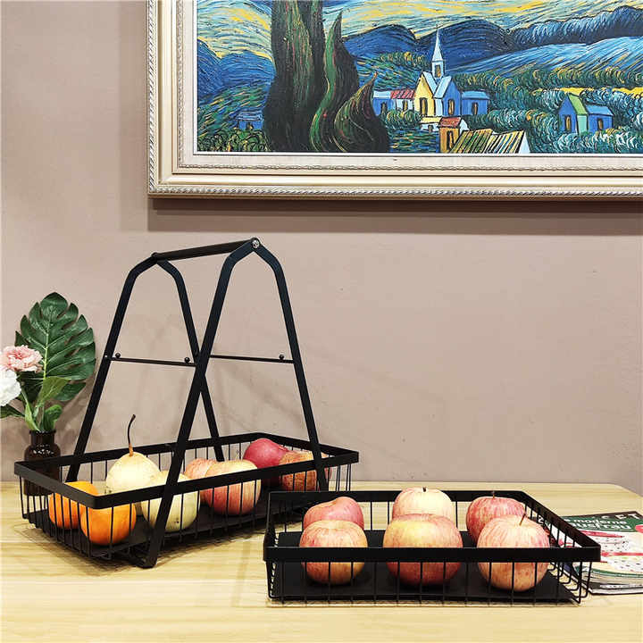 Two-tier fruit basket 