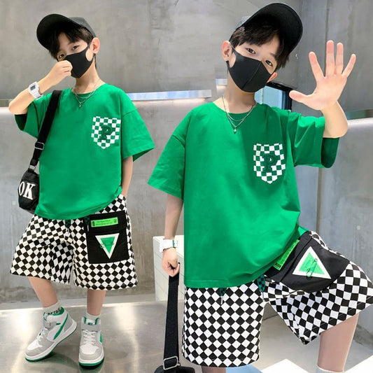 Boys' Shorts Casual Summer Cotton Clothing Set 