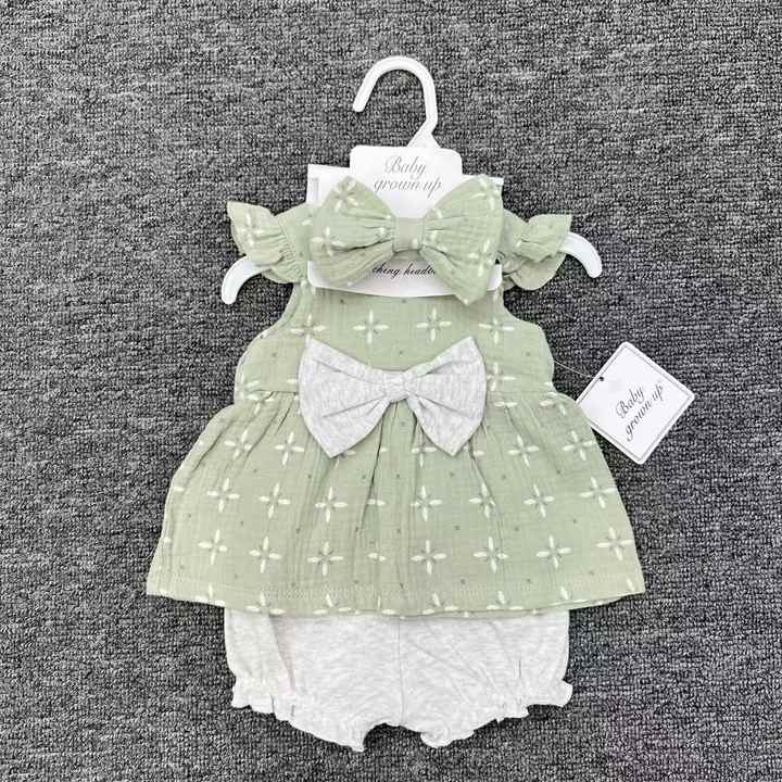 3-piece summer baby clothes set 