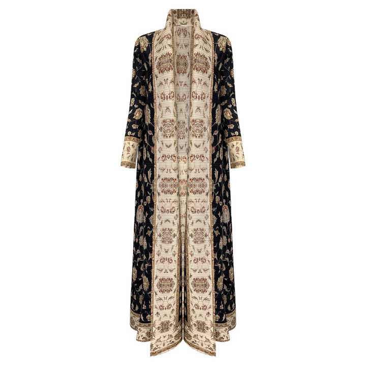 Black Miyake Abaya 