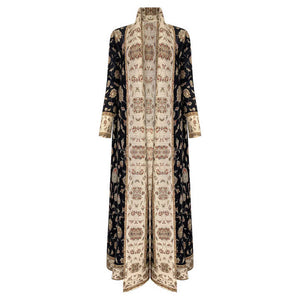 Black Miyake Abaya 