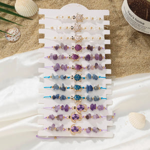 12-piece beaded bracelets 