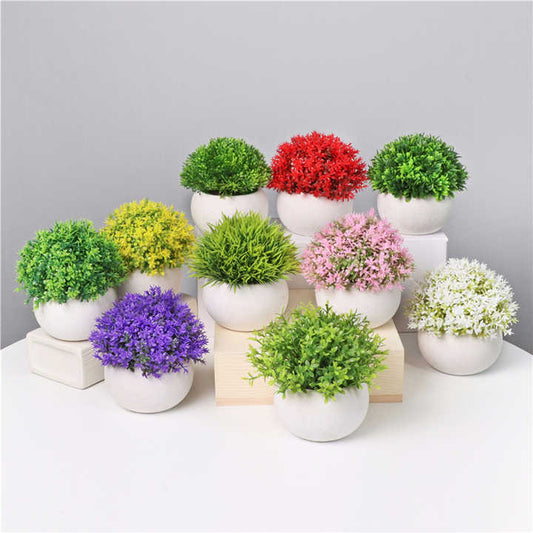 نباتات بلاستيكية اصطناعية صغيرة -artificial plastic plants