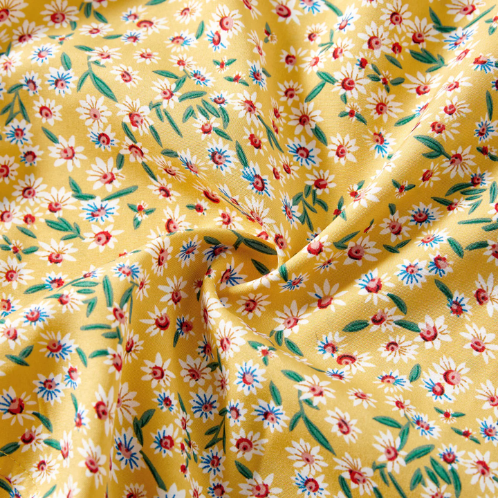 فستان للأم والابنة قابل للتخصيص للربيع والصيف طقم فستان مطبوع للأم والطفلCustomizable Mother and Daughter Dress Spring Summer Mother and Child Printed Dress Set