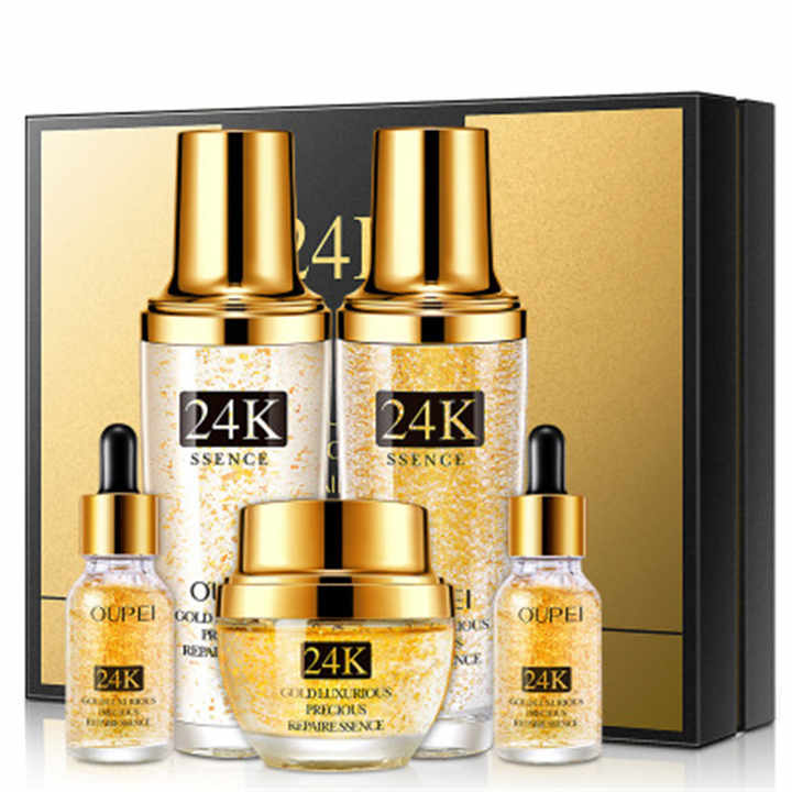 Gold Skin Care Sets Moisturizing 