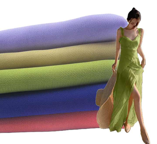 High Quality 75D Chiffon Fabric for-عالي الجودة لفساتين