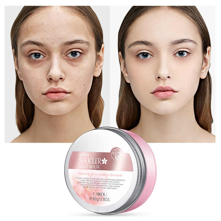 Mask Cherry 80g Cleansing Mud Mask to Refine قناع الطين ساكورا بالكرز