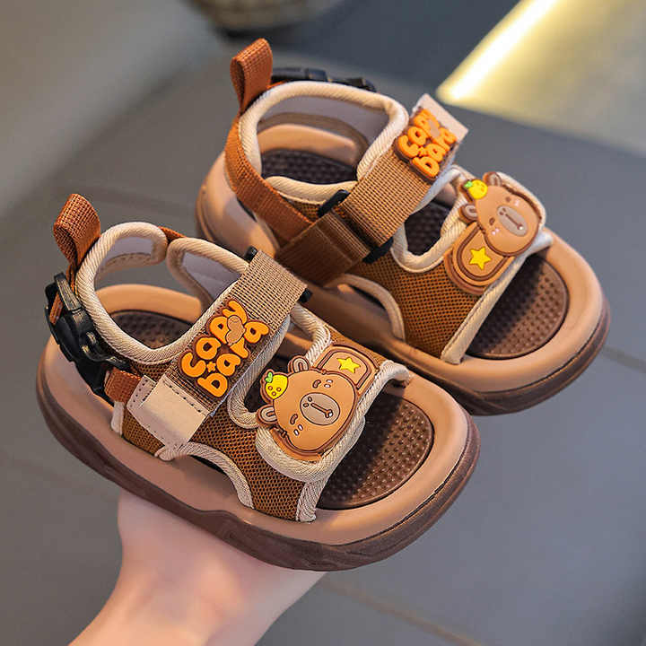 Kids' Velcro Toe Protection Beach Sandals 