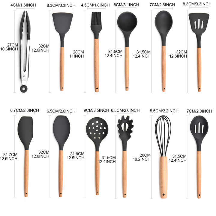 مجموعة أدوات مطبخ من السيليكون- Silicone kitchen utensil set