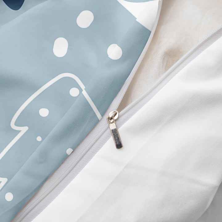 Luxury Crystal Christmas Duvet Cover Set 90g Blue 