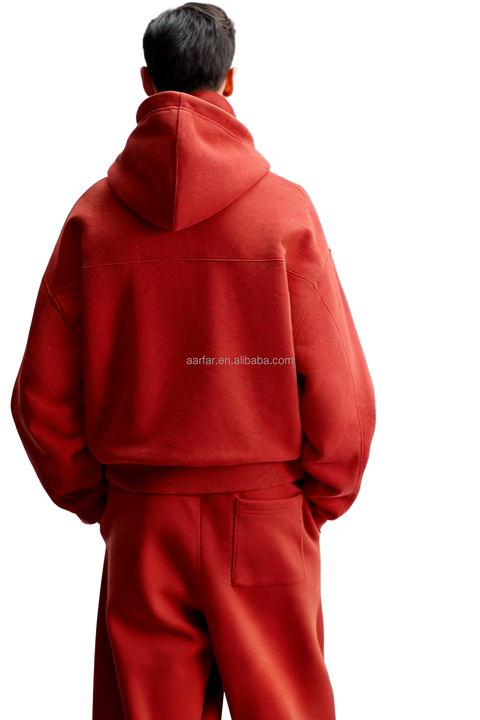 Blank Men's Zipper-up Sweatshirt Set .. سويت شيرت رجالي سادة بسحاب