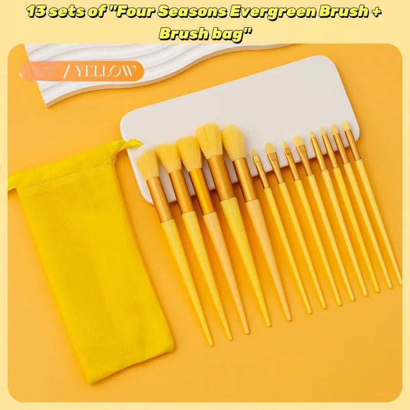 Bright colored brushes