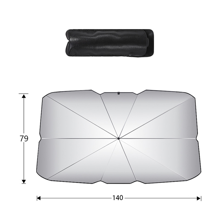 مظلة السيارة طوي حاجز شمس للسيارة نافذة . Hot Sale UV Blocking 190T Car Umbrella Foldable Car
