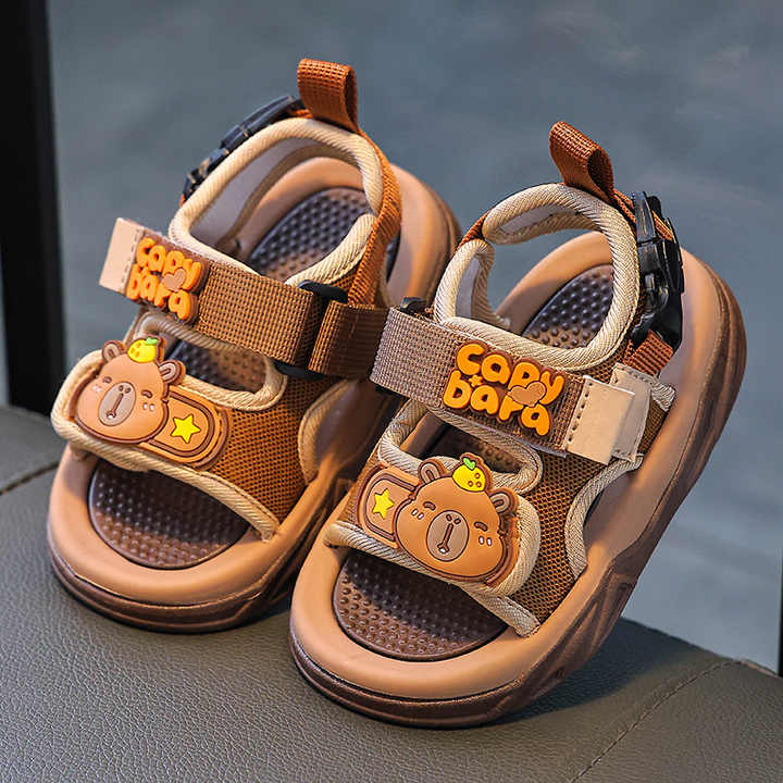 Kids' Velcro Toe Protection Beach Sandals 
