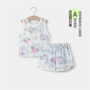 مجموعة ملابس أطفال صيفية - Shorts Set Girls'