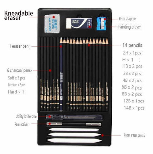 NYONI 29 Pieces Art Sketching Drawing Set Including . NYONI 29 Pieces Art Sketching Drawing Set Including 