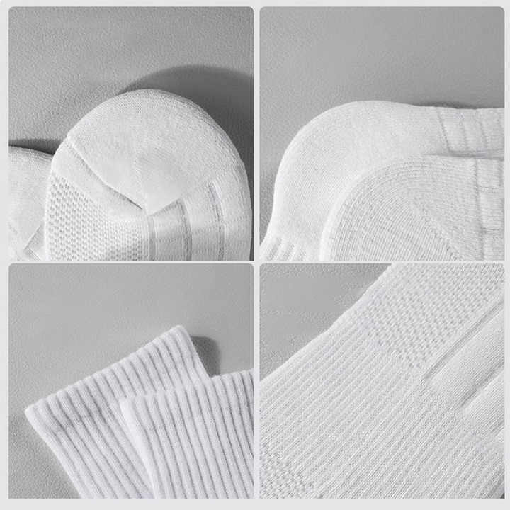 Custom Logo Gym Tennis Socks Mid Crew Solid Color Athletic Ankle 