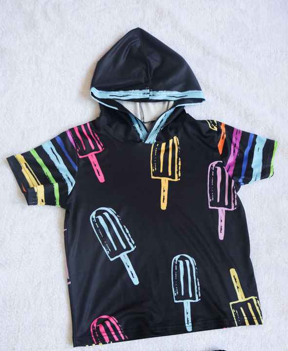 Boys' shorts, two-piece boys' clothing, short-sleeved hoodie and shorts 