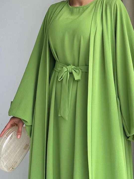 Two-piece set, long-sleeved abaya 