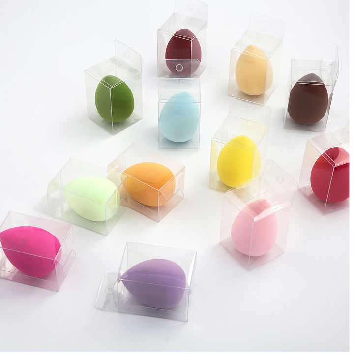 Face with beauty blender 