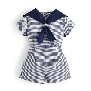Kids Spansih Clothes Set Summer-مجموعة ملابس