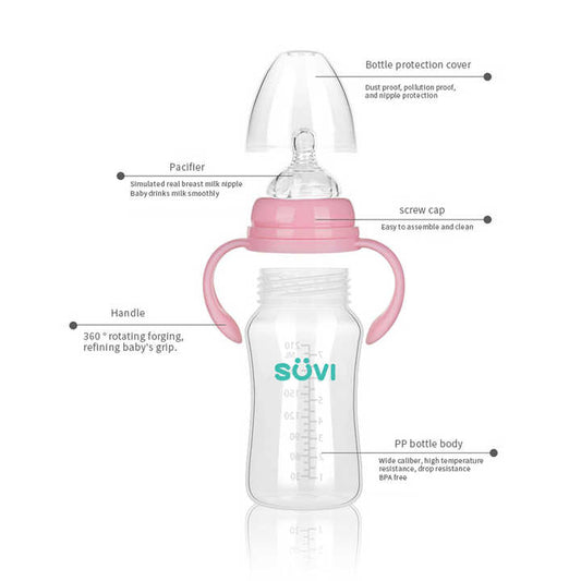 High Quality BPA Free PP Baby Feeding-مجموعة زجاجات تغذية