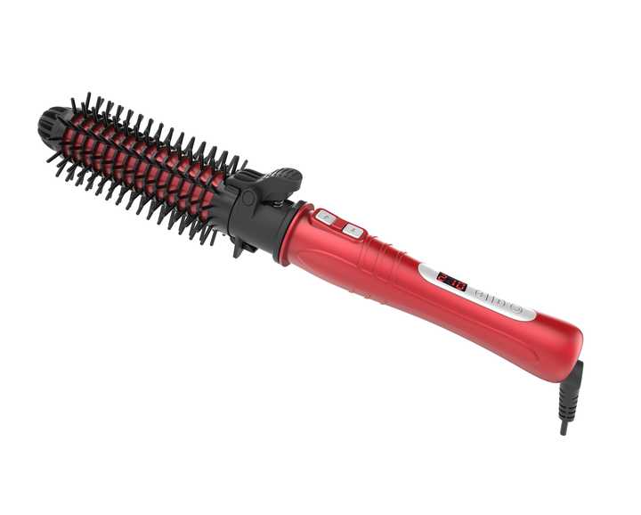 مكواة شعر مزدوجة الجهد من OEM مع فرشاة شعر . OEM Dual Voltage Hair Straightener with Hair Brush