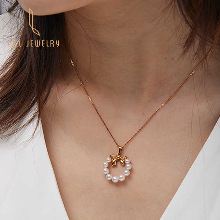 pearl diamond necklace 