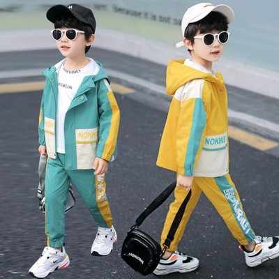 Boys' elegant two-piece suit trousers for going out 