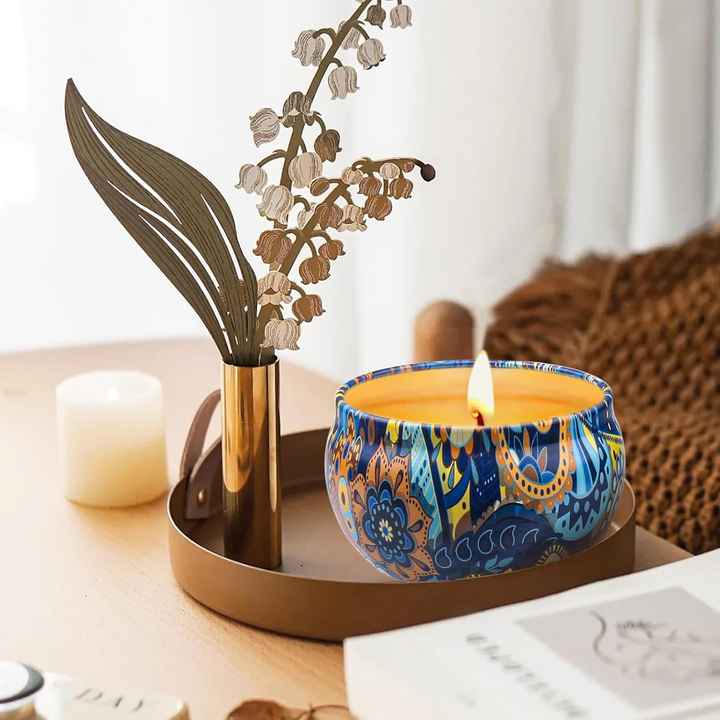 Natural Soy Wax Scented Candles- شموع معطرة