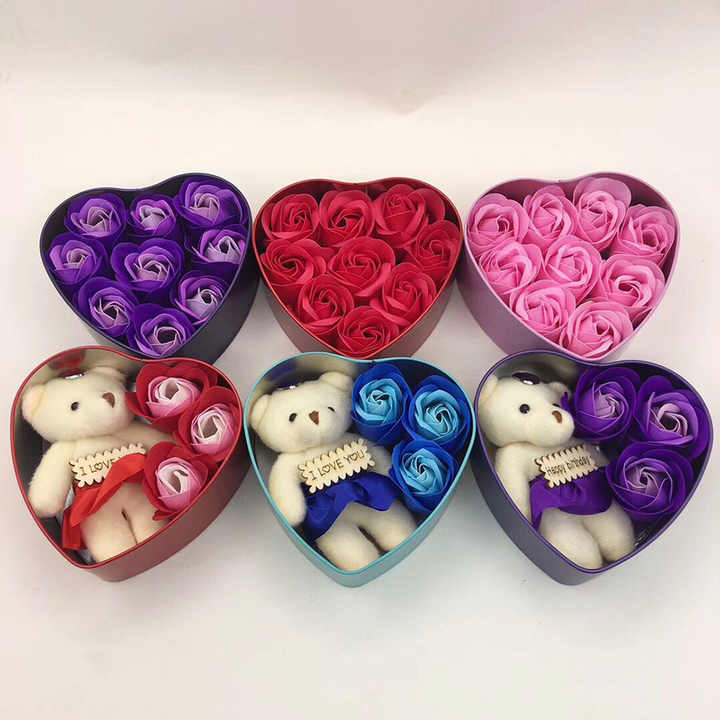 Box Scented Bath Rose Gifts- صندوق زهور جميل