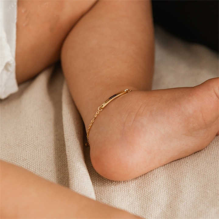 اكسسوارات أطفال  سوار خلخال للأطفال من الإستانلس ستيل