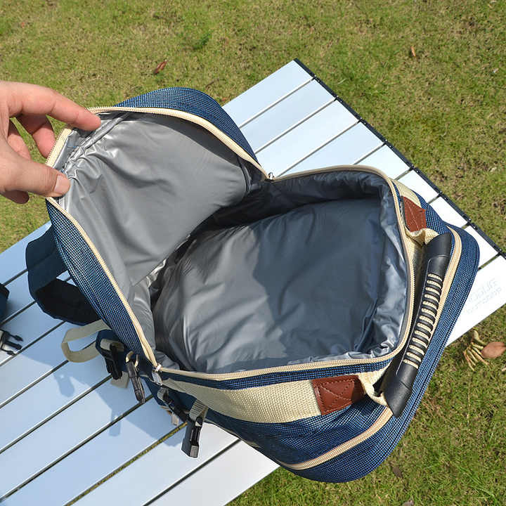 Portable Picnic Backpack with Outdoor Camping Tool Kit 