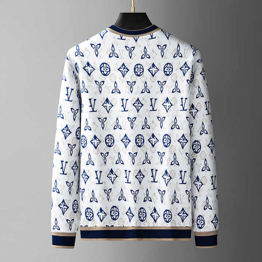 كنزة صوفية للرجال بغطاء رأس ومطولة بأكمام .