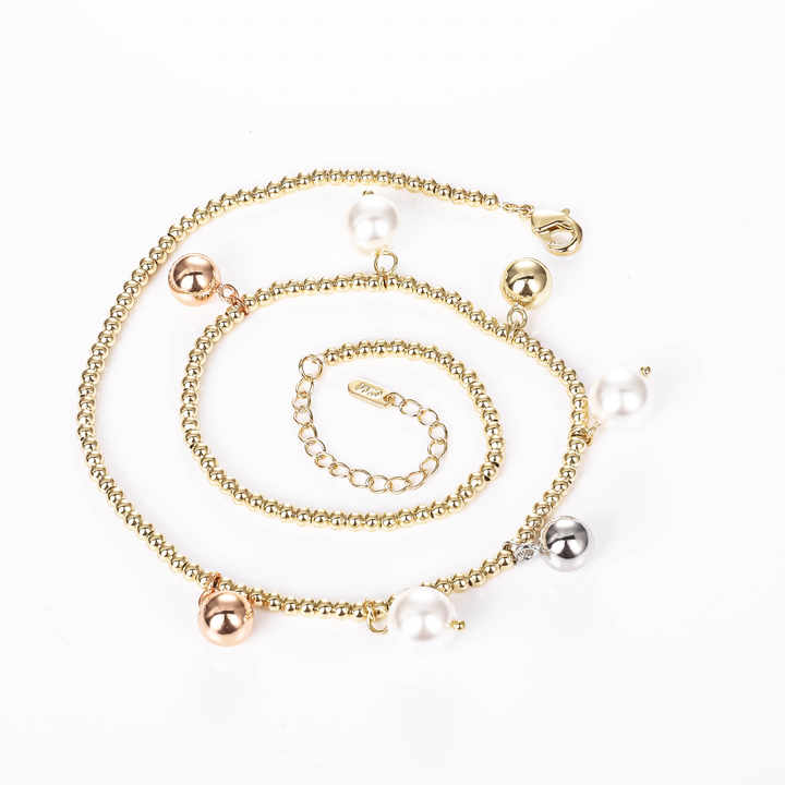 14k rose gold plated necklaceقلادة مطلية بالذهب الوردي عيار 14 قيراطًا