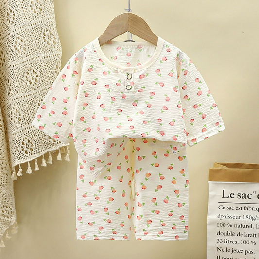 مجموعة ملابس منزلية كم طويل