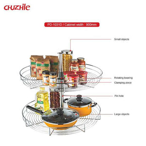 360 Degree Magic Corner Cabinet Drawer Basket,