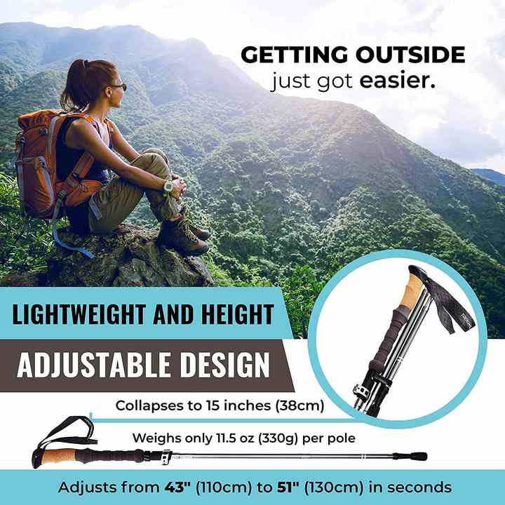 Adjustable Portable Hiking Pole from the 